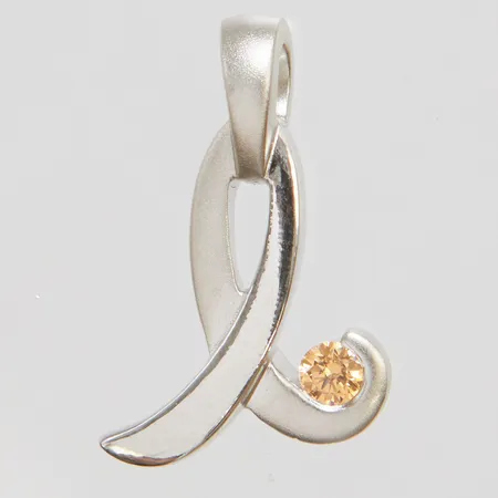 Hänge med färg sten längd inkl ögla 2cm, bredd 5,5-14,mm, silver 925/1000 Vikt: 2,8 g