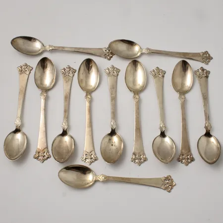 12st skedar, 11,5cm, Anitra, Th Marthinsen, silver 830/1000, 117,99g.