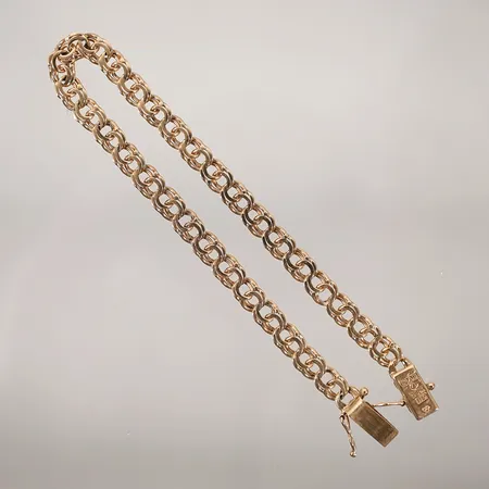 Armband bismarck längd 20cm bredd 5,6mm med kistlås 18k Vikt: 9,8 g