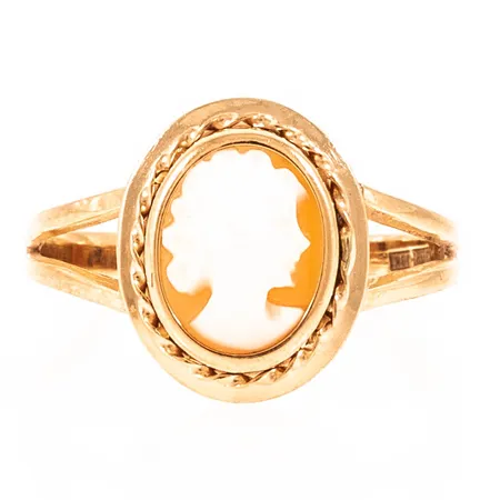 Ring kamé stl:17½ bredd 2,1-13,2mm, 18K 2,0g. 