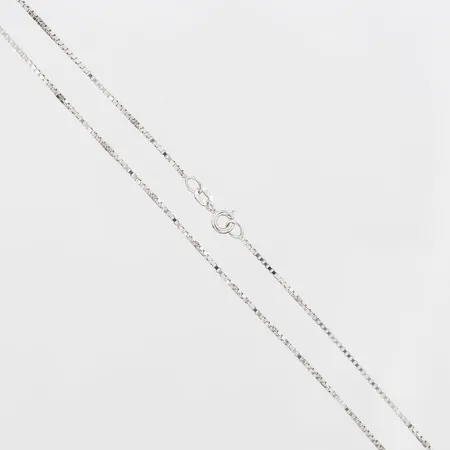 Kedja Venezia längd 40cm, bredd 1mm, vitguld, 18K Vikt: 3,8 g