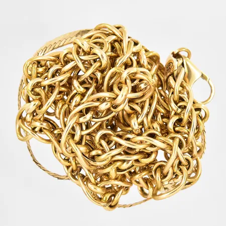 Diverse defekt guld 14K Vikt: 35,6 g