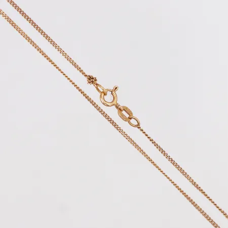 Kedja Pansar Balestra längd ca 39cm, bredd 1mm, knut, 18K Vikt: 2,5 g