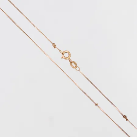 Kedja Pansar GFAB längd ca 38,5cm, knutar, 18K Vikt: 1,4 g