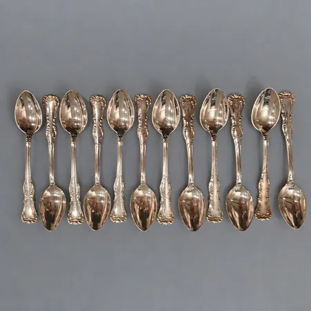 13 Kaffeskedar längd 10,5cm, GAB, silver 830/1000 Vikt: 155,9 g