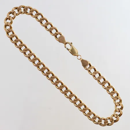 Armband pansar längd 24,5cm bredd 6,5mm ihålig 18K. Vikt: 11,3 g