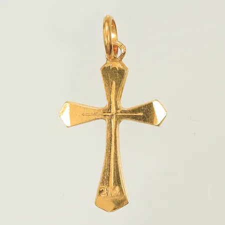 Hänge kors 30x17mm inkl ögla, 18K 2,1g 