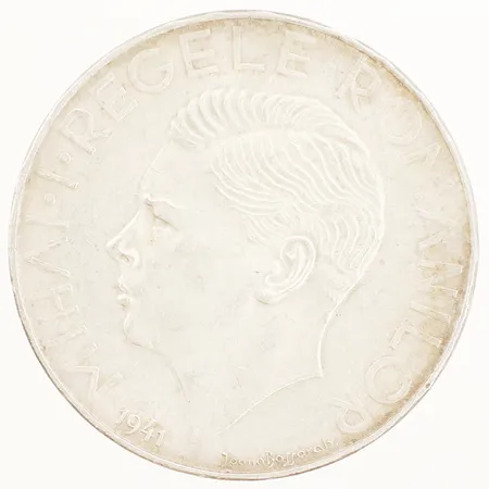 Mynt Romanian 500 lei 1941 Ø37mm silver 835/1000 Vikt: 24,7 g