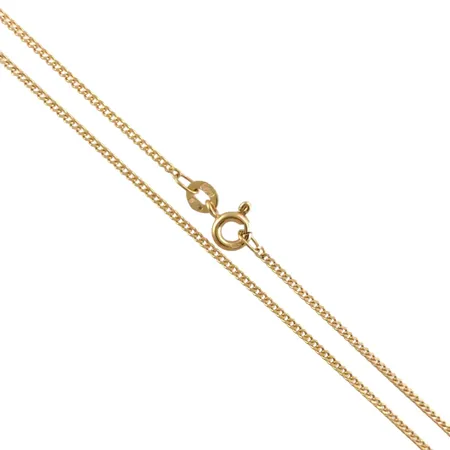 Halskedja Pansar i 18K guld, UnoAerre, svensk kontrollstämpel, längd 39,5 cm, bredd 1,3 mm Vikt: 2,9 g