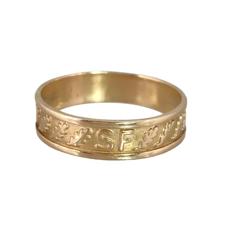 Ring i 18K guld, slitage Vikt: 4 g