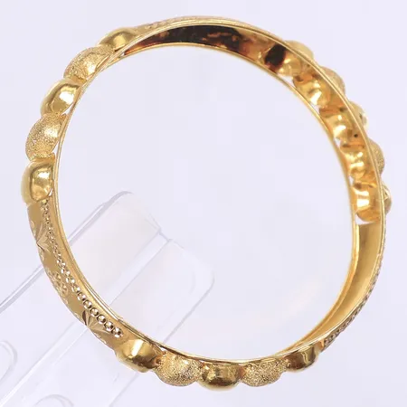 Armring Ø58mm bredd 14mm bucklig 21K  Vikt: 17,9 g