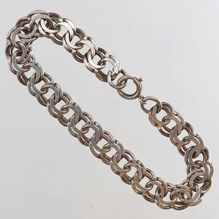 Armband Bismarck längd 19cm bredd 9mm Silver 830/1000. Vikt: 14,8 g
