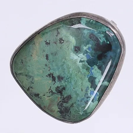 Brosch med grön sten Israel, 25 x 30mm, silver 925/1000, Bruttovikt: 10,3g Vikt: 10,3 g