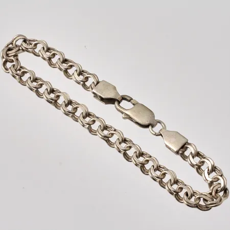 Armband 19cm Bismarck bredd 6,2mm, silver 925/1000, 11,25g.