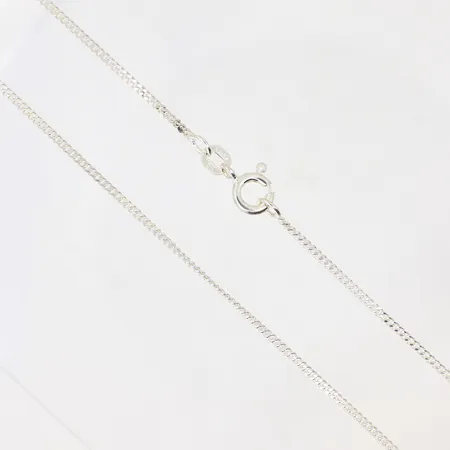 Kedja pansar, längd: 38cm bredd: 1,4mm , silver 925/1000, Vikt: 2,2 g