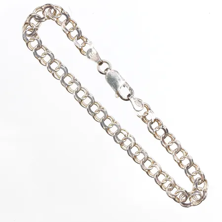 Armband Bismarck, 19cm, bredd: 5mm, 925/1000 silver Vikt: 5,7 g