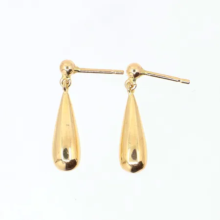 Örhängen droppe, längd: 20mm, saknar snurrebussar, 18K, Vikt: 1,6 g
