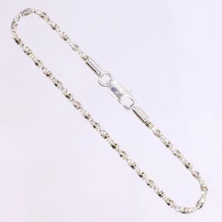 Armband 18cm bredd 2mm silver 925/1000 Vikt: 4,2 g