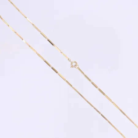 Halskedja 41cm bredd 1mm 18K  Vikt: 8,8 g
