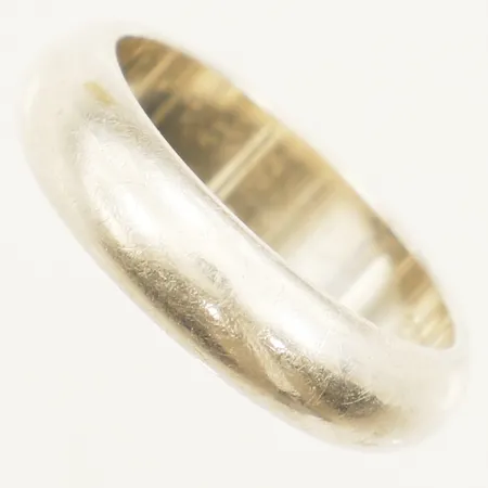  Ring slät stl:16¾ bredd 5mm GHA repig silver 925/1000.  Vikt: 4,6 g