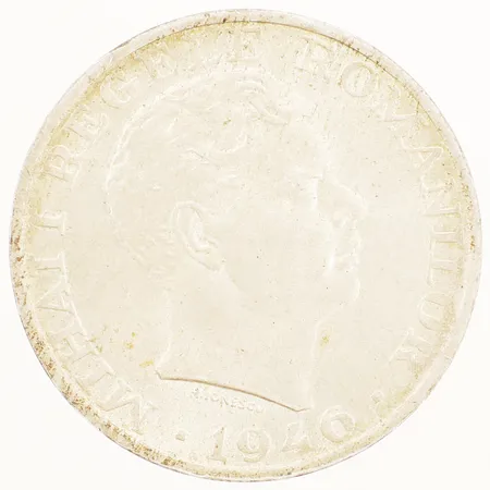 Mynt Romania 25.000 lei 1946 Ø32mm silver 700/1000 Vikt: 12,6 g