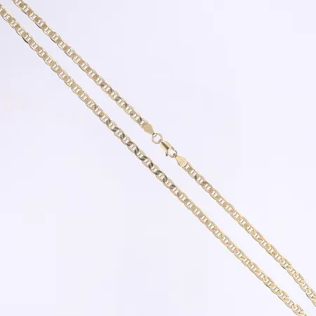 Halskedja 46cm bredd 4mm förgyllt silver 925/1000 Vikt: 11,4 g