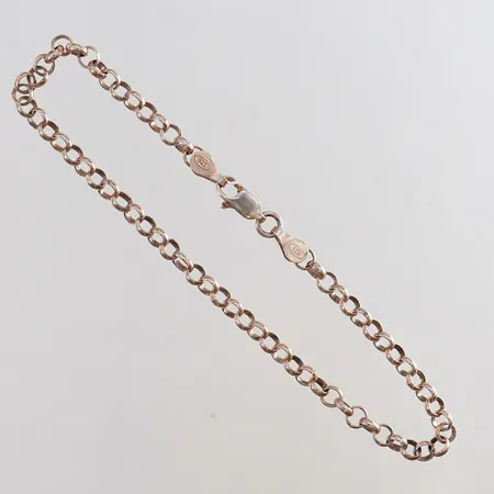Armband Ärtlänk längd 21cm bredd 4mm Silver 925/1000. Vikt: 4,6 g