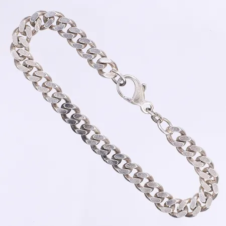 Armband pansar 21cm bredd 7mm silver 925/1000 Vikt: 23,2 g