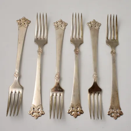 6st skedar, 18,7cm, Anitra, Th Marthinsen, silver 830/1000, 183,44g.