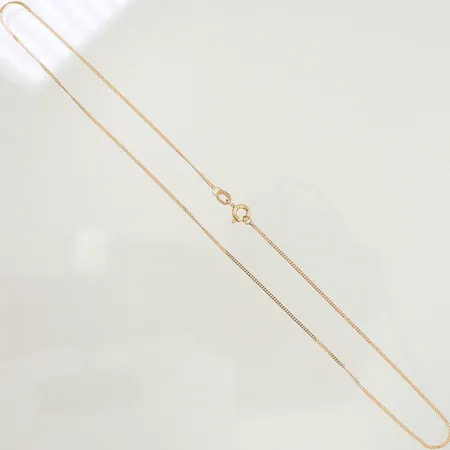 Halskedja Pansar längd ca 36cm bredd 1mm, 18K 1,5g 