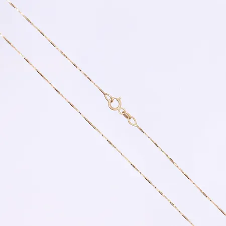 Halskedja Venezia 45cm, bredd 1mm, 18K Vikt: 1,5 g