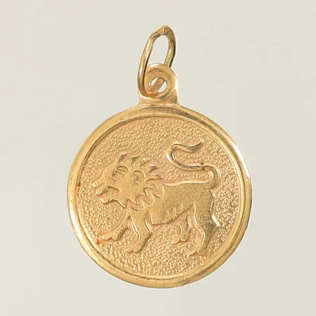 Hänge/berlock Lejonet Ø14mm, 18K 0,7g 