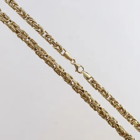 Kedja Kejsar längd 60,5cm bredd 4,5mm ihålig 14K.  Vikt: 22,9 g