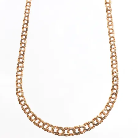 Collier doserad Bismarck, 46cm, bredd: 3-4,6mm, 18K Vikt: 8,1 g