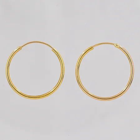 Örhängen Ø22mm 18K Vikt: 1,1 g