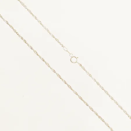 Kedja Singapore längd 55cm bredd 2,1mm silver 925/1000 Vikt: 2,7 g