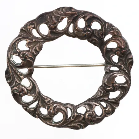 Brosch, Ø50mm, 830/1000 silver Vikt: 12,8 g