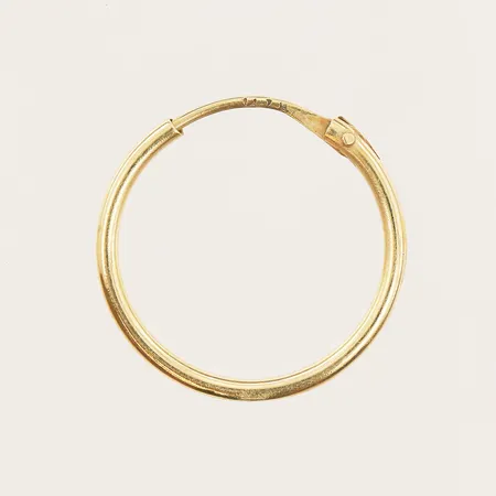 Örhänge udda creol Ø18mm, bredd 1,5mm, 14K Vikt: 0,4 g