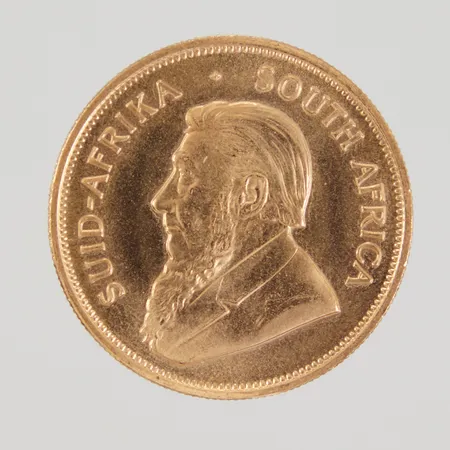 Mynt Krugerrand, Ø32,6mm, Sydafrika år 1978, Fyngoud 1 oz Fine Gold, 22K, Vikt: 33,9 g