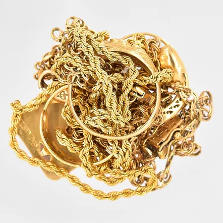 Diverse defekt guld gravyrer stenar 18K Vikt: 22,9 g