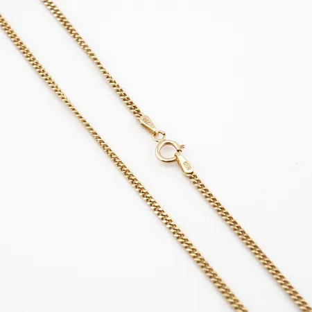 Halskedja, pansar, 70cm, bredd 2mm, 18k Vikt: 8,6 g