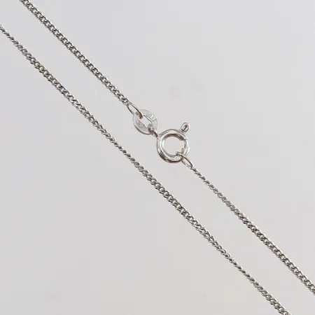 Kedja Pansar längd 42cm bredd 1,4mm vitguld 18K. Vikt: 3,4 g