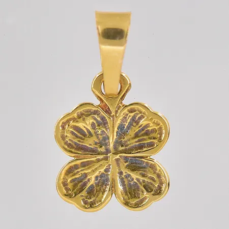 Hänge fyrklöver 18x10mm 18K Vikt: 0,8 g