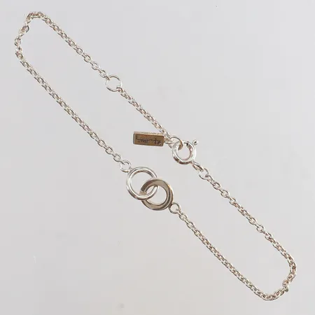 Armband Evfa Attling Mini Twosome Amor Vincit Omnia längd 17-19cm bredd 2-8mm silver 925/1000. Vikt: 2,4 g