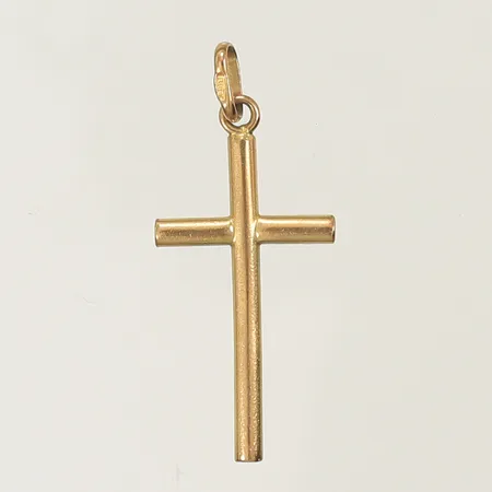 Hänge kors 22x12mm exkl ögla, 18K 0,5g 