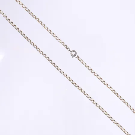 Halskedja ärtlänk 120cm, bredd 3,5mm, ostämplat silver 925/1000 Vikt: 30,7 g