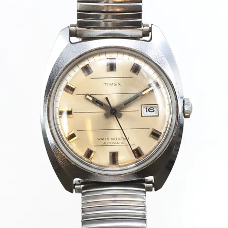 Herrur Timex 35mm, stål, automatisk, glexband, inga tillbehör