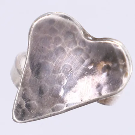 Ring hjärta stl:17¼ bredd 3-26mm silver 925/1000  Vikt: 6,4 g