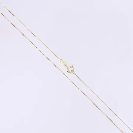 Halskedja venezia 45,5cm bredd 1mm 9K Vikt: 1 g