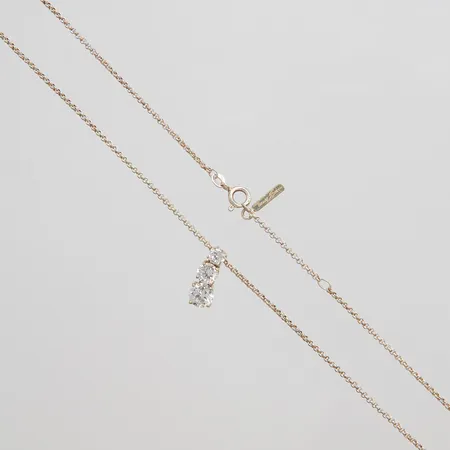 Kedja med hänge Thomas Sabo, längd 42cm, bredd 1,5-15mm, vita stenar, silver 9025/1000 Vikt: 4,7 g